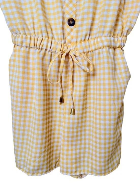 BLUSH Large Yellow and White Gingham Sundress - Picture 2 of 9
